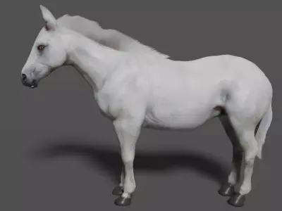 horse lowpoly Low-poly 3D model
