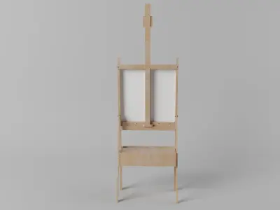 Easel 3D model Free low-poly 3D model
