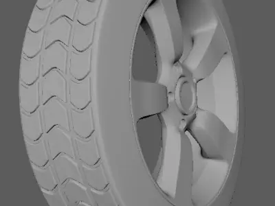 Basic car Model Low-poly 3D model