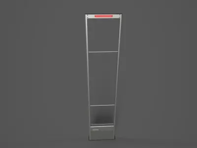 Store Security Gates Low-poly 3D model