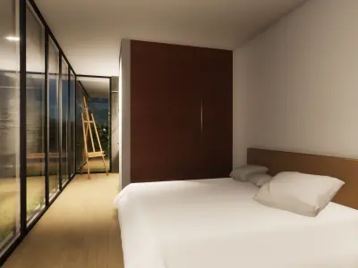 small one bedroom house 3D model