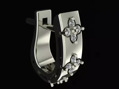 Roberto Coin Earring 3d print model 3D print model