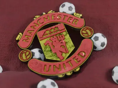 mufc Manchester United  fan club medallion 3D model