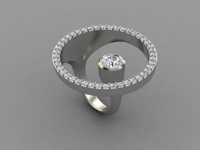 Infinite Elegance Ring 3D print model