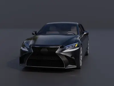 Generic Luxury Sedan 2 Low-poly 3D model