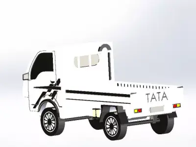 Pickup Truck 3D Printable Model 3D model