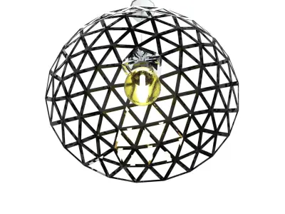 CHANDALIER pendant lamp with light in middle 3D Model Pack