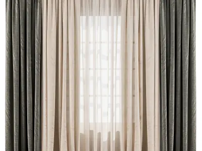 Sheer and Blackout Combination 73 3D model