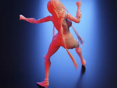 Anime Lila 3D print model