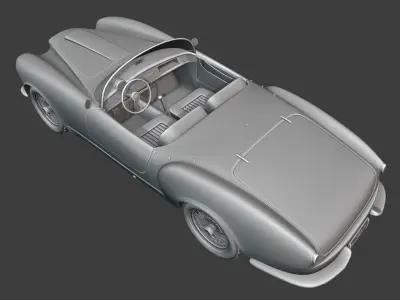 Lancia Aurelia B24s Low-poly 3D model