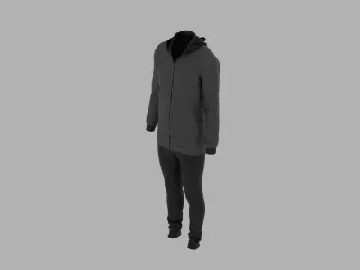 Sport Suit Low-poly 3D model 26