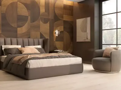 Mid Century Geometric Wood Wallpaper  Texture