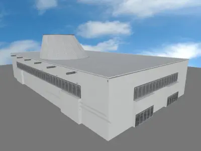Factory site Fabric Plant 3D model