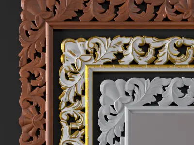 Classic frame 01 3D model