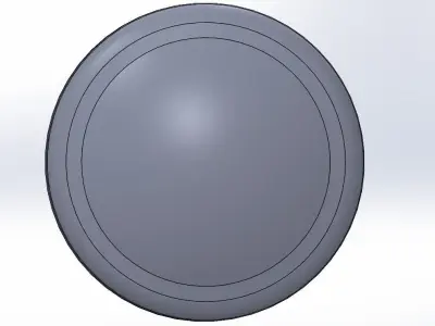 Shock absorber bottom cover 3D print model