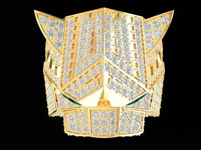 A28A Leopard Ring 3D print model