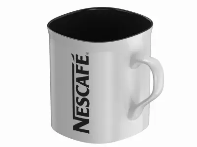 Nescafe Coffee Cup Black 3D model