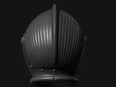 Medieval Helmet V 3D print model