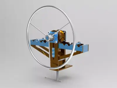 Pipe bending machine 3D model