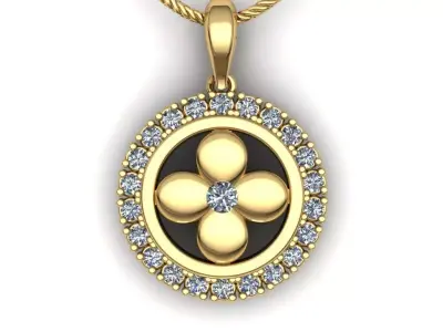 LV Woman Pendant 3D print model