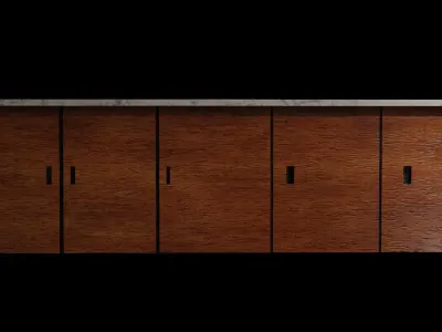 Cabinet Low-poly 3D model