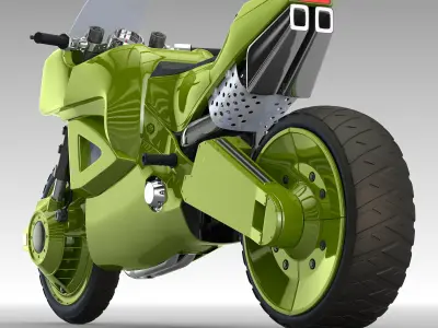 Offroad motorcycle concept 3D model