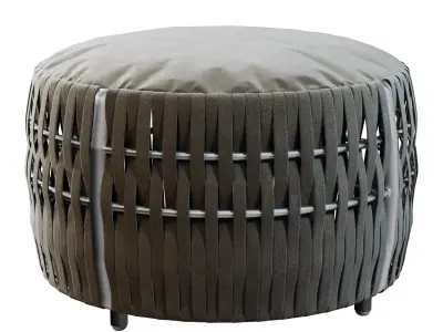 Round Wrapped Pouf 3D model