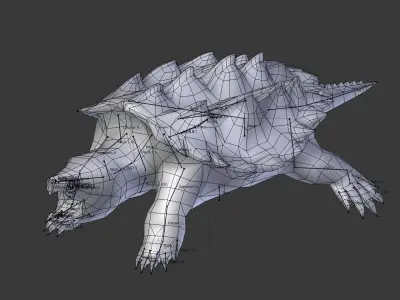 Alligator snapping turtle 3D model