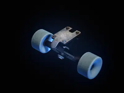 Longboard 3D Model Low-poly 3D model