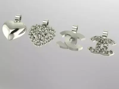 Ring with tiffany louis vuitton chanel love Gorgon 3D print model