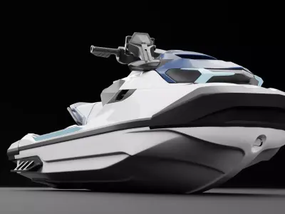 Jet Ski Boat 3D model
