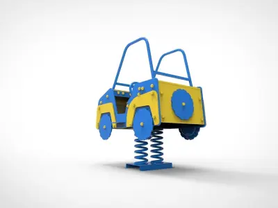 Playground for kids Car 3D model