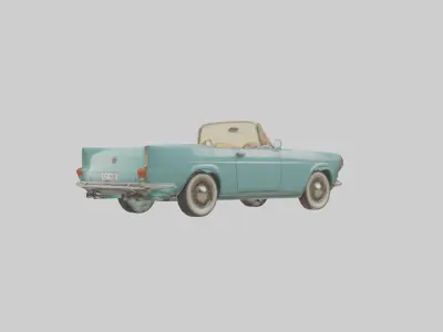 Retro Car Model 1 Low-poly 3D model