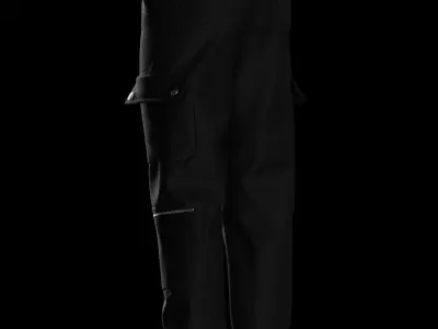 Male cargo pant 3D model