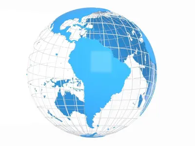 Globe News Skeleton Peter River  Color 3D model