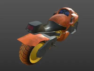 SUPER BIKE Low-poly 3D model