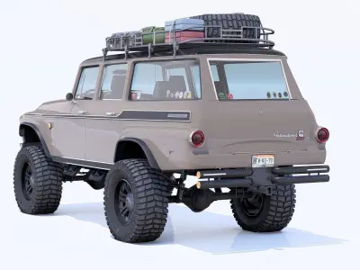 1968 International Harvester Travelall Off-Road 3D model