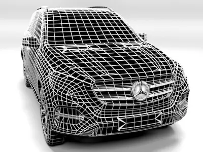 MERCEDES GLE 2016 LOWPOLY Low-poly 3D model