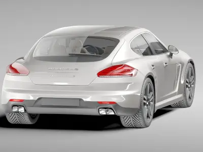 Porsche Panamera Turbo S 2014 3D model