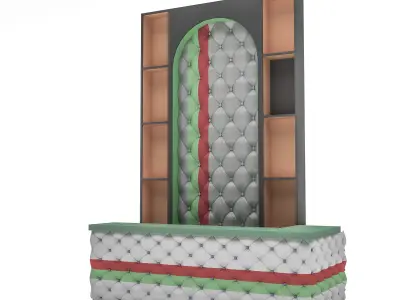 The classic indoor bar 02 Low-poly 3D model