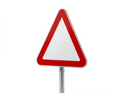 Traffic Warning Sign D Model Pack Low-poly 3D model