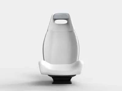 Minimal elegance - car seat concept design 3D model