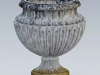 Garden urn planter11 3D model
