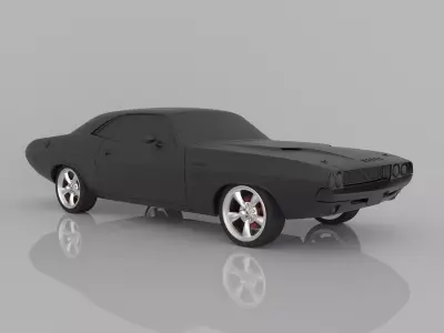 Dodge Challenger 1970 3D Model Ready to Print STL File 3D print model