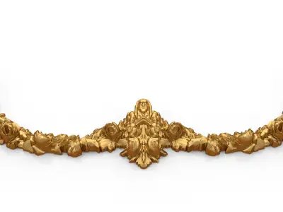Classic decor ornament carved 21  3D model