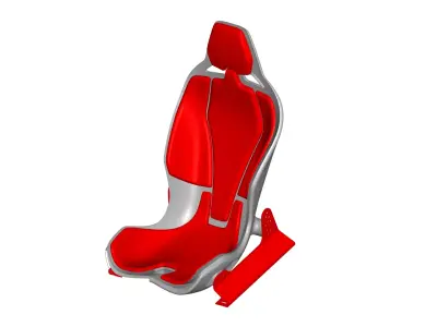 Racing seat 3D model purchase