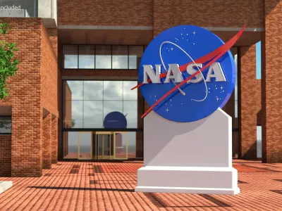 Kennedy Space Center NASA Insignia 3D model