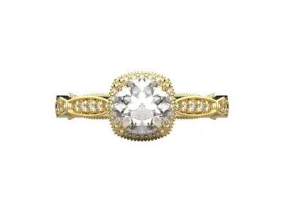 gold ring code 20 3D print model