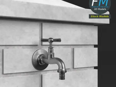 Garden fountain 3D model