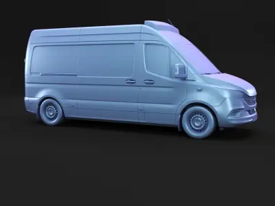 German Ambulance van 3D model